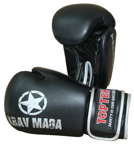 TOP TEN Boxing / Sparring Gloves "KRAV MAGA" 12oz (2566-9012) - 10oz - 10oz