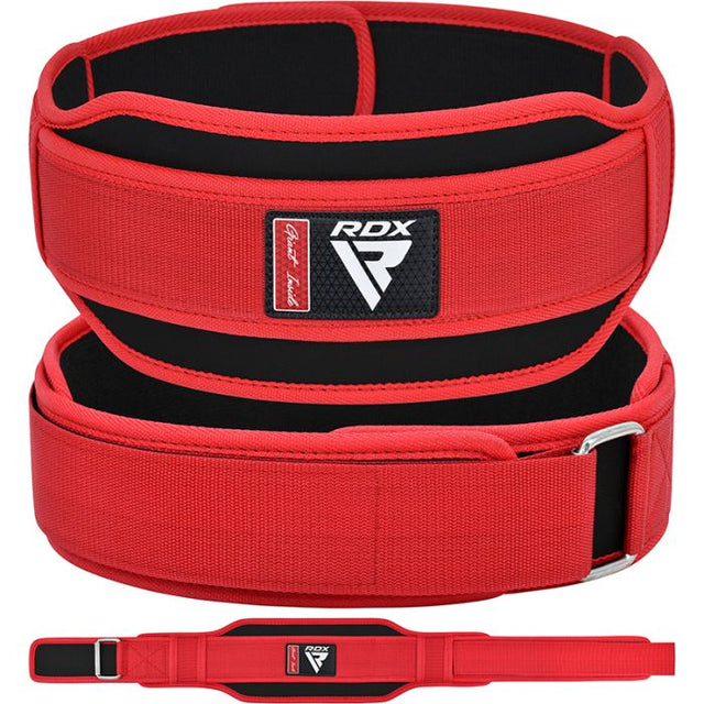 WEIGHT LIFTING DOUBLE BELT RX5 RED-S - Small