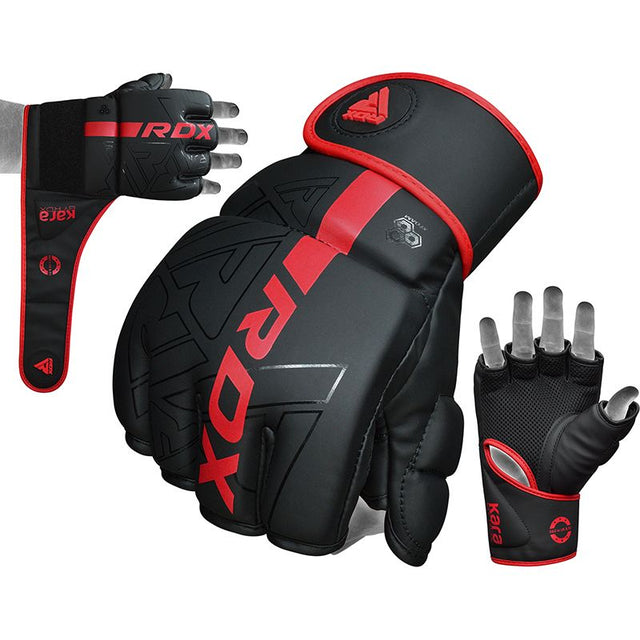 GRAPPLING GLOVES F6 MATTE RED-M - MEDIUM