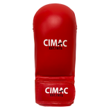 CIMAC KARATE MITTS  NO THUMB RED JNR