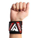 GYM WRIST WRAP W4 RED 18"-S - RED,SMALL