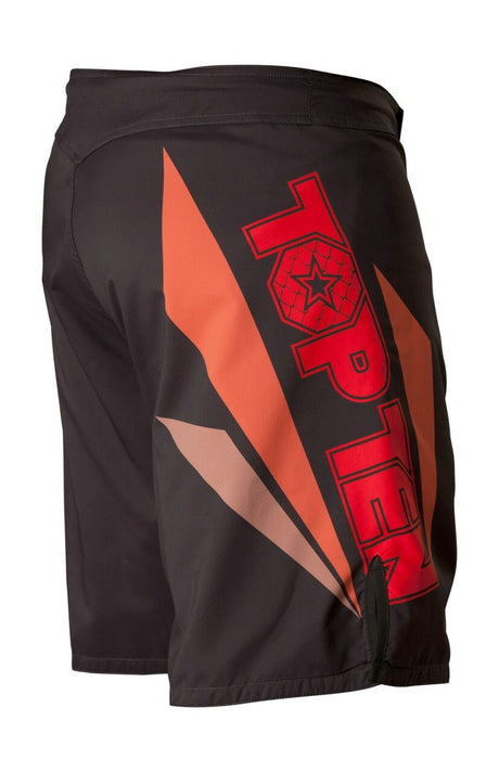 TOP TEN MMA shorts "Triangle" - Black/Red (18741-94) - S - S