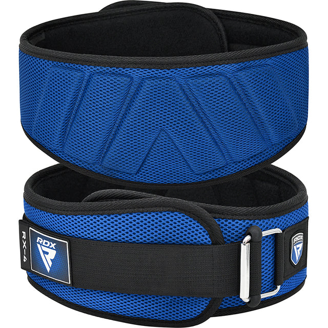 WEIGHT LIFTING BELT EVA CURVE RX4 BLUE-S - Small