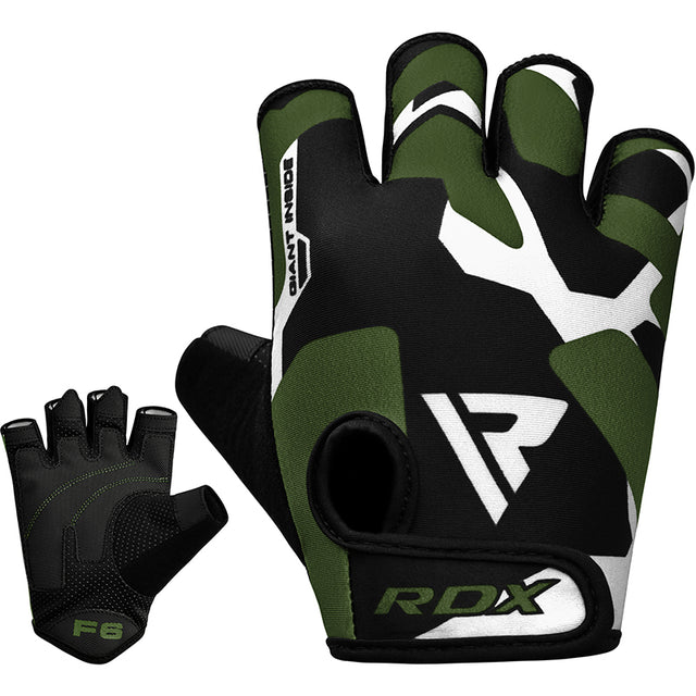 GYM GLOVES SUMBLIMATION F6 BLACK/GREEN-2XL - BLACK/GREEN,2XL