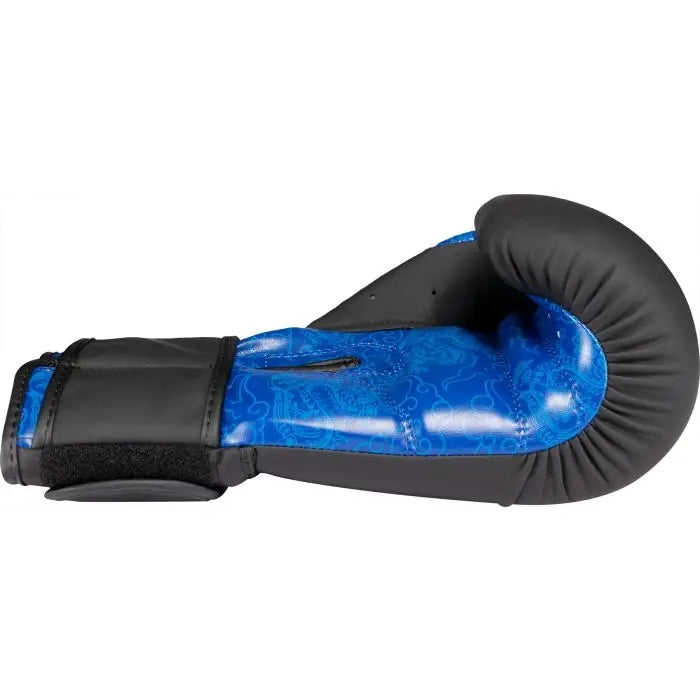 Boxing gloves “Dragon” - Black/Blue,16oz