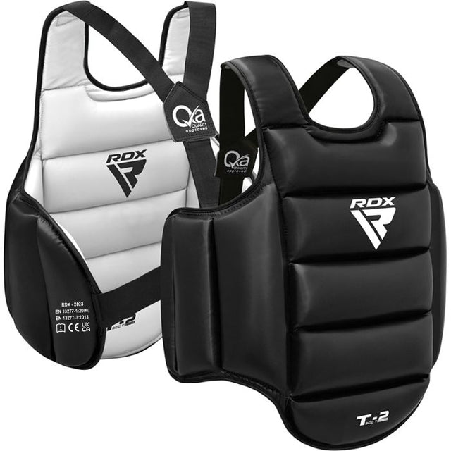 SEMI CONTACT CHEST GUARD SCC-T2 BLACK/WHITE-L/XL - BLACK/WHITE,L/XL