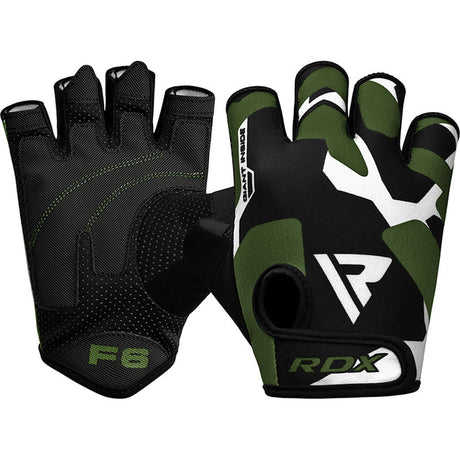 GYM GLOVES SUMBLIMATION F6 BLACK/GREEN-2XL - BLACK/GREEN,2XL