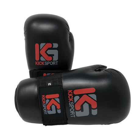 Kicksport Point Fighter Gloves "Fight" - Black Child - XXXS - XXXS