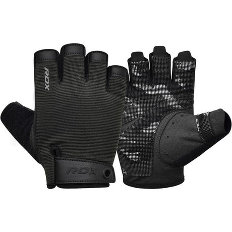 GYM TRAINING GLOVES T2 HALF BLACK PLUS