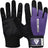 GYM WEIGHT LIFTING GLOVES W1 FULL PURPLE-S - PURPLE,SMALL