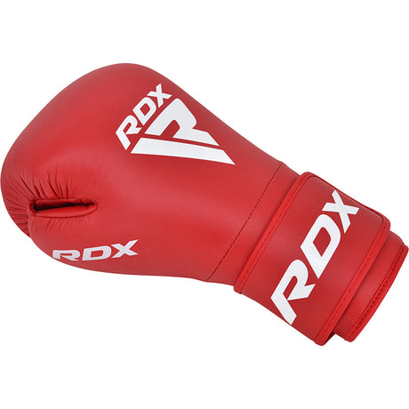 BOXING GLOVES LEATHER IBA APPROVED-1 RED-10OZ - RED,10OZ