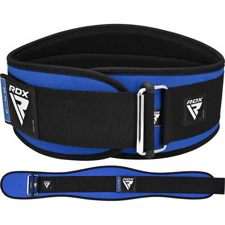 WEIGHT LIFTING BELT EVA CURVE RX3 BLUE-M - BLUE,MEDIUM