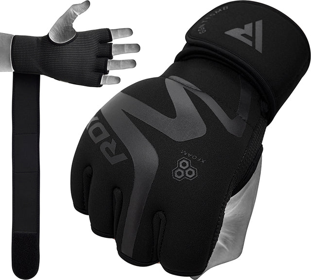 GRAPPLING GLOVE NEOPRENE T15 MATTE BLACK-L - Large