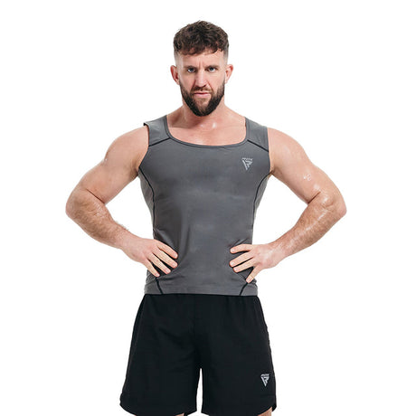 SWEAT VEST MENS M1 GREY-XL - GREY,XL