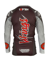 TOP TEN MMA Rash Guard "Vikings" Black (14131-9) - S - S